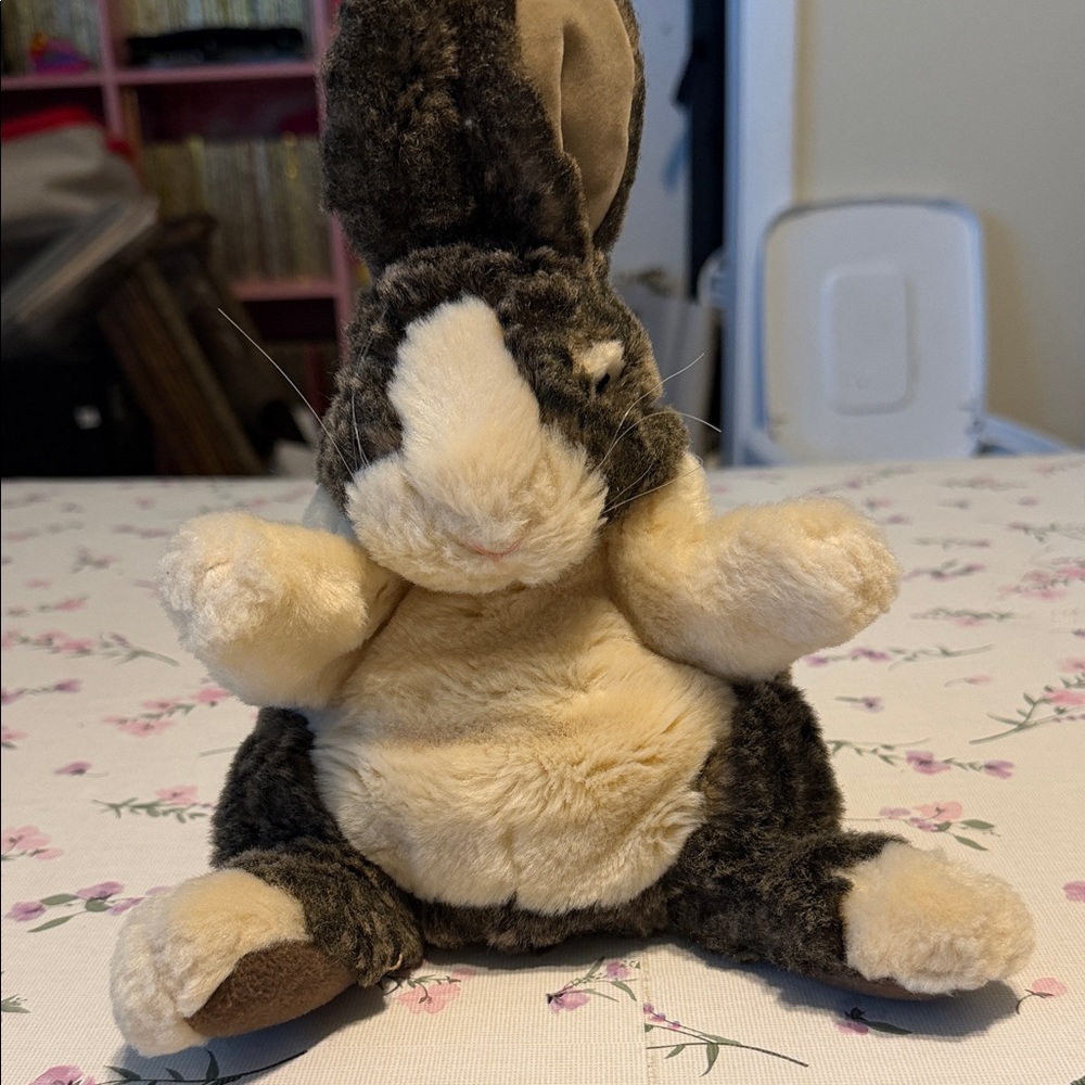 Folkmanis hand puppet Plush Bunny Small Pet Toy - Cream and Brown